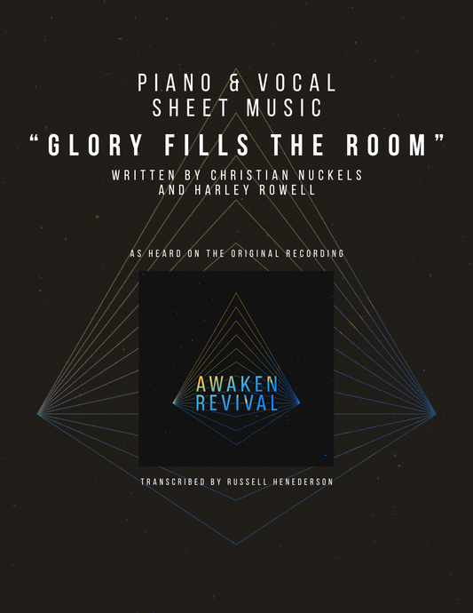 Glory Fills the Room Piano Lead Sheet